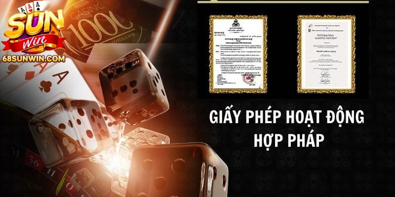 Giấy phép hoạt động là bảo chứng cho vị thế cùng độ tin cậy